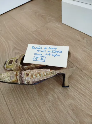 Zapatos de fiesta con pedrería   Corte Ing