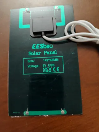 Panel solar portátil USB nuevo a estrenar