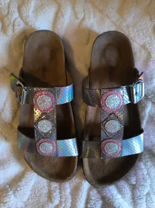 Sandalias Verano Brillantes Plataforma