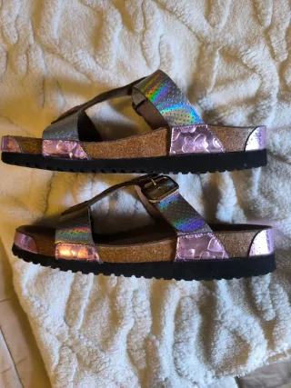 Sandalias Verano Brillantes Plataforma
