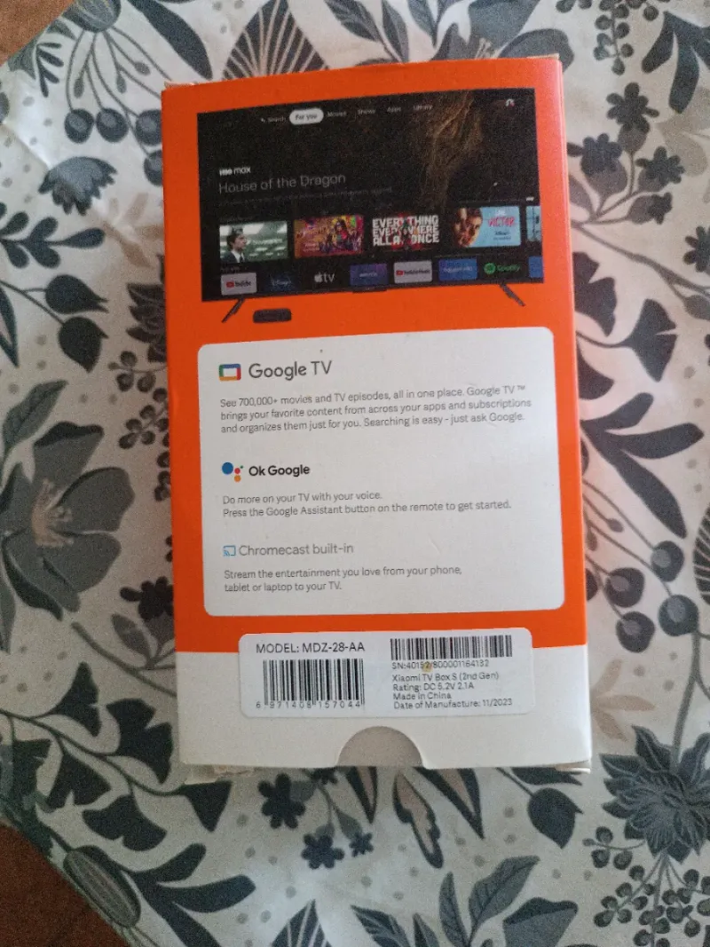 Xiaomi TV Box S 2nd Gen Google TV 4K afbeelding 2