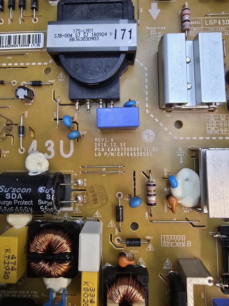 Despiece TV LG 43UK6470PLC afbeelding 8