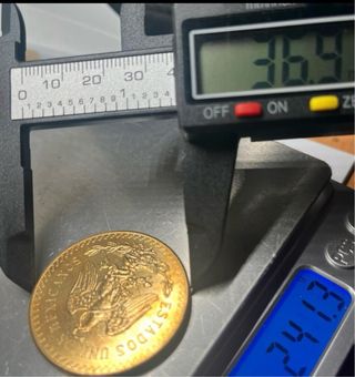 Moneda 50 Pesos Oro 1821-1995 Réplica