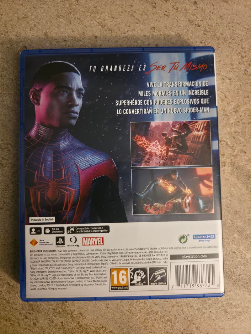 Spider-Man Miles Morales PS4 Juego Español