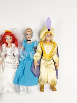 Lote 6 Muñecas Princesas Disney Porcelana