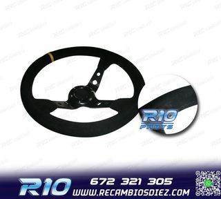 VOLANTE INVERTIDO PIEL VUELTA NEGRO CON BRAZOS NEGROS Y RIBE