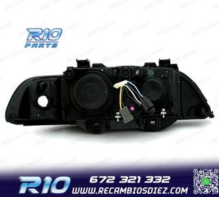 FAROS BMW E39 95-00 OJOS ANGEL FONDO NEGRO