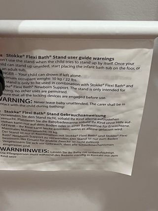 Patas y soporte bañera Stokke para bebé