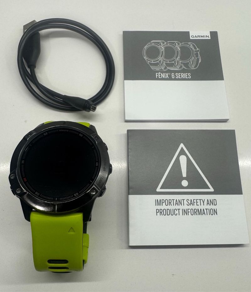 Garmin Fenix 6 Pro Negro y correa Verde
