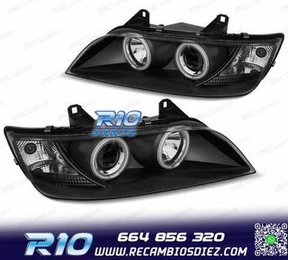 FAROS BMW Z3 OJOS ANGEL EYES CCFL FONDO NEGRO 96-02