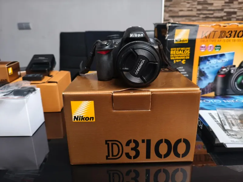 Cámara Nikon D3100 Kit Objetivo 18-55mm afbeelding 3