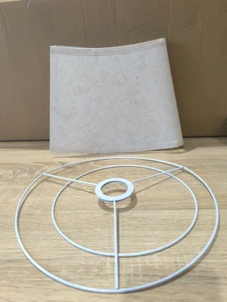 Paralume tamburo LgowithU lino naturale