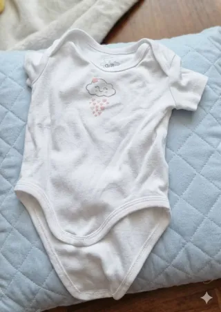 Set 3 body neonato cotone manica corta