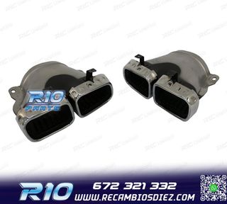 COLAS DE ESCAPE MERCEDES GLE W167 19- LOOK AMG GLE63 CROMO