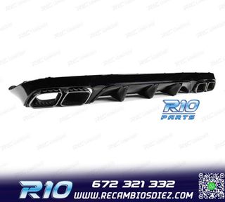 DIFUSOR MERCEDES CLASE E C238 16- AMG NEGRO BRILLO LOOK E63
