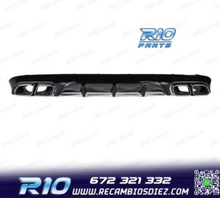DIFUSOR MERCEDES CLASE E C238 16- AMG NEGRO BRILLO LOOK E63