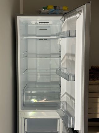 Nevera Qilive plateada