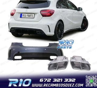 KIT CARROCERIA MERCEDES W176 AMG A45 PARAGOLPES + TALONERAS