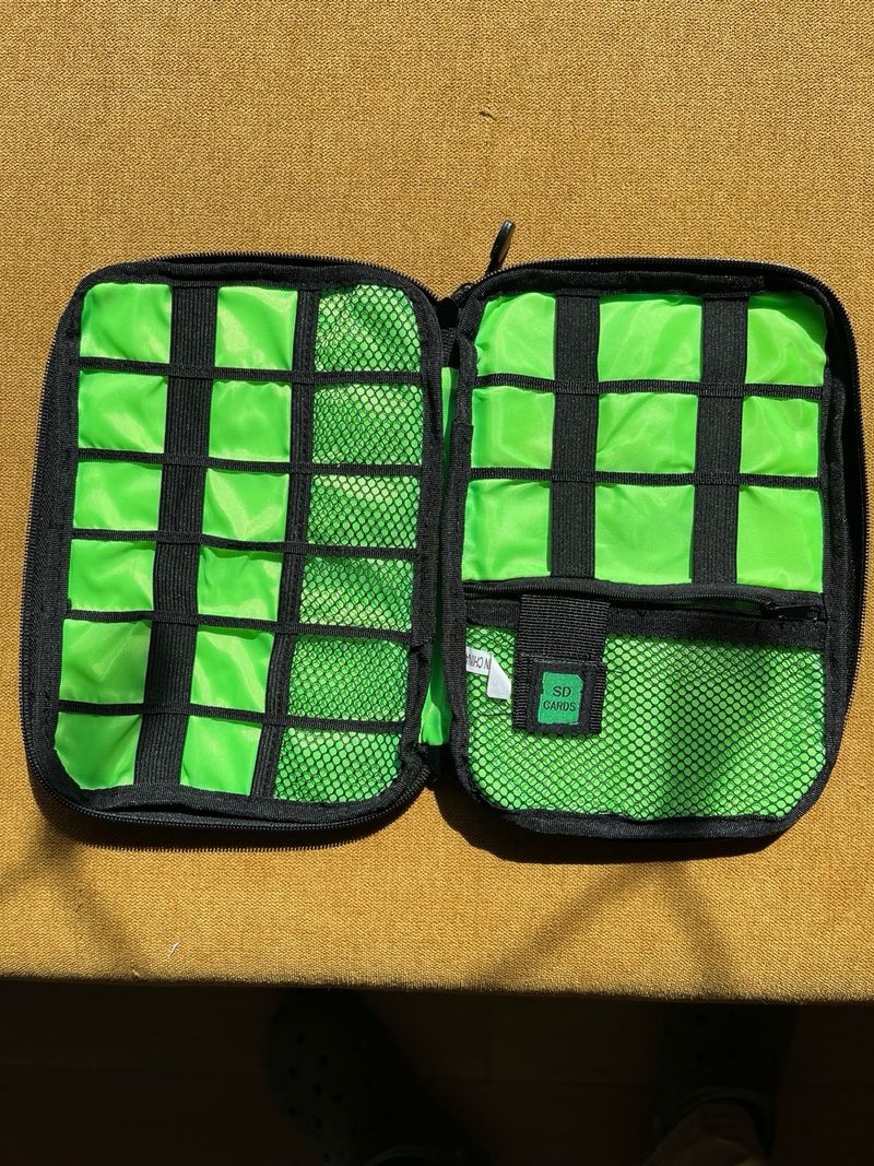 Funda organizadora de cables azul afbeelding 2