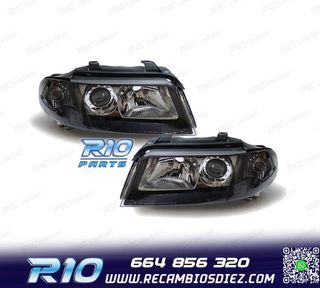 FAROS AUDI A4 B5 99-01 FONDO NEGRO
