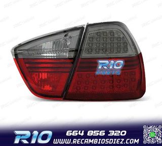 PILOTOS BMW E90 05-08 LED ROJO AHUMADO 4 PUERTAS