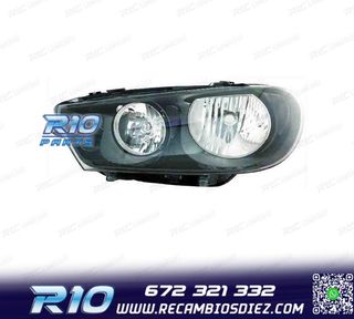 FARO IZQ PARA VOLKSWAGEN VW SCIROCCO 08-14 FONDO NEGRO
