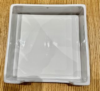 Portatovaglioli ceramica bianca decorata, Amadeus