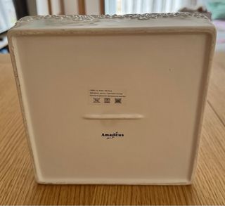 Portatovaglioli ceramica bianca decorata, Amadeus