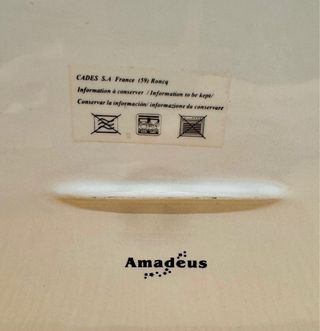 Portatovaglioli ceramica bianca decorata, Amadeus