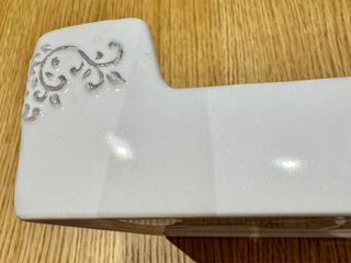 Portatovaglioli ceramica bianca decorata, Amadeus