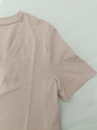 Camiseta rosa empolvado Zara