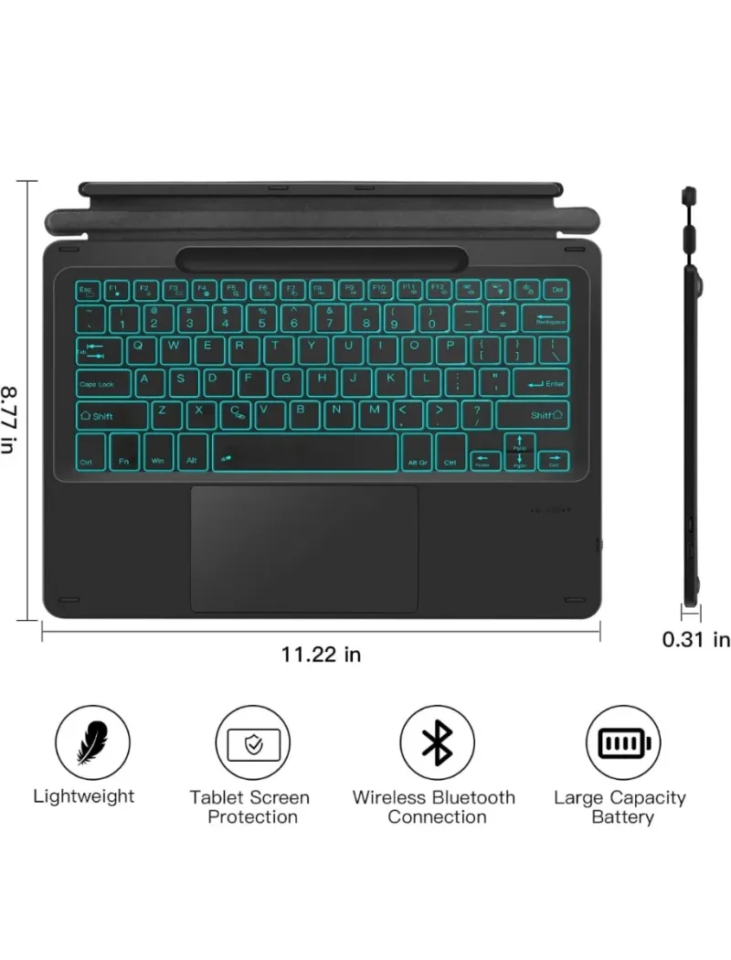 Teclado Microsoft Surface Pro Alemán Negro afbeelding 2