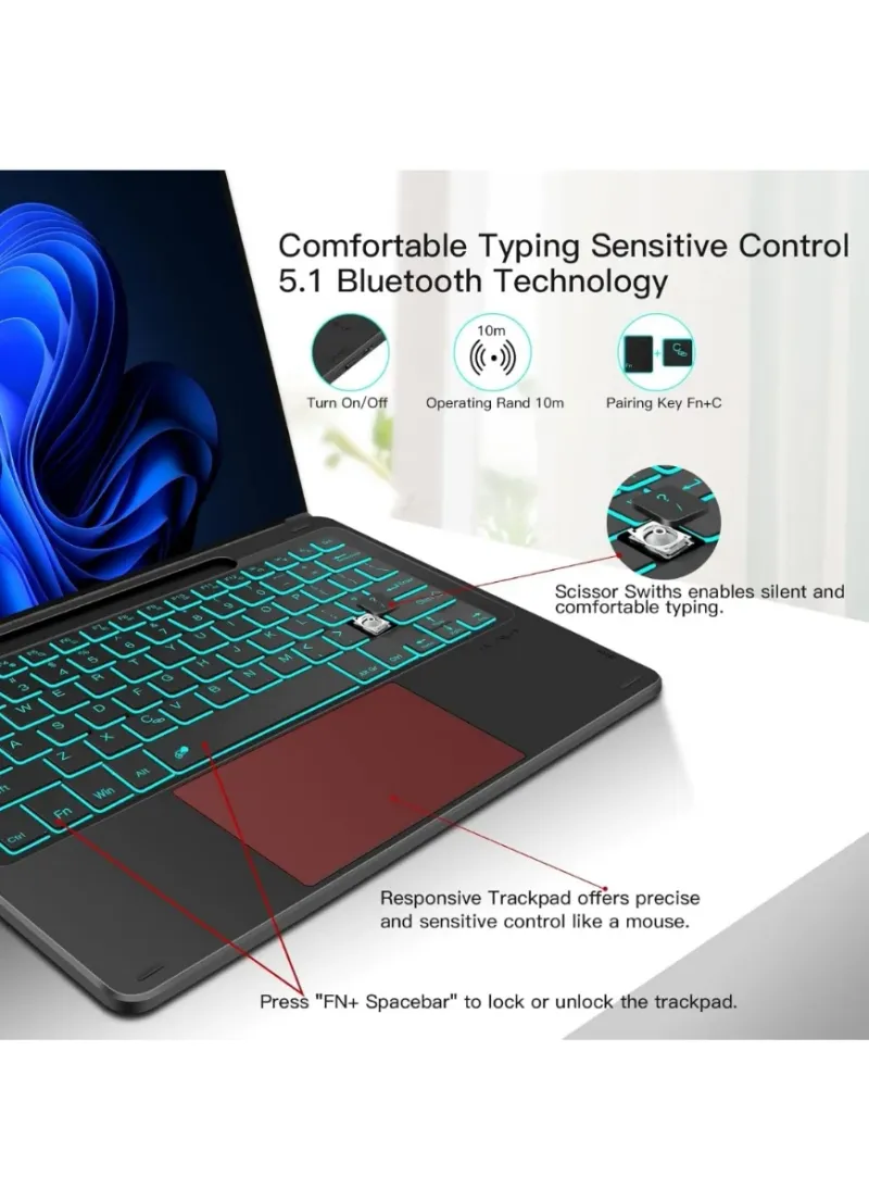 Teclado Microsoft Surface Pro Alemán Negro afbeelding 7