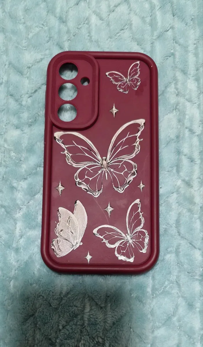 Funda Samsung S23 FE Mariposa Burdeos