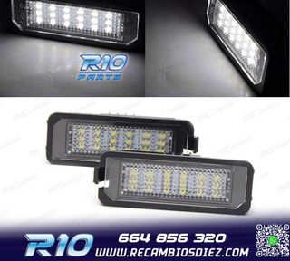 LUCES MATRÍCULA LED VOLKSWAGEN VW GOLF IV V VI VII PASSAT N