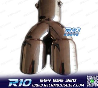 COLA ESCAPE DOBLE REDONDA ACERO INOX