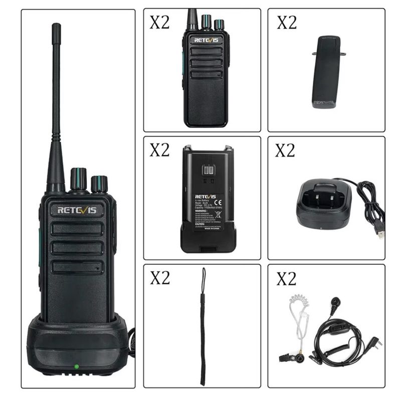 Walkie Talkie Retevis RB629 PMR446 Nuevos 2 uds afbeelding 7