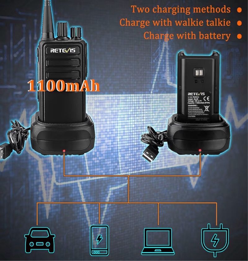 Walkie Talkie Retevis RB629 PMR446 Nuevos 2 uds afbeelding 8