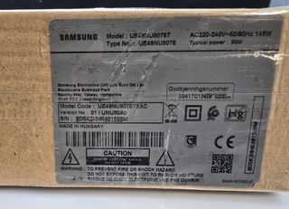 Despiece TV Samsung UE49NU8075T