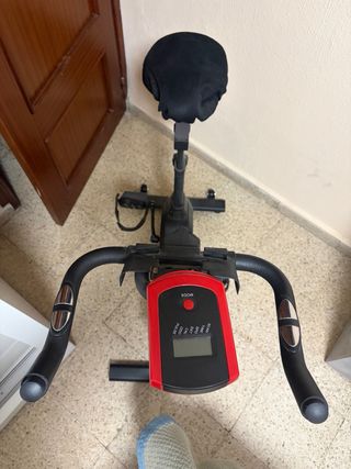 Bicicleta Estática Sport Negra y Roja