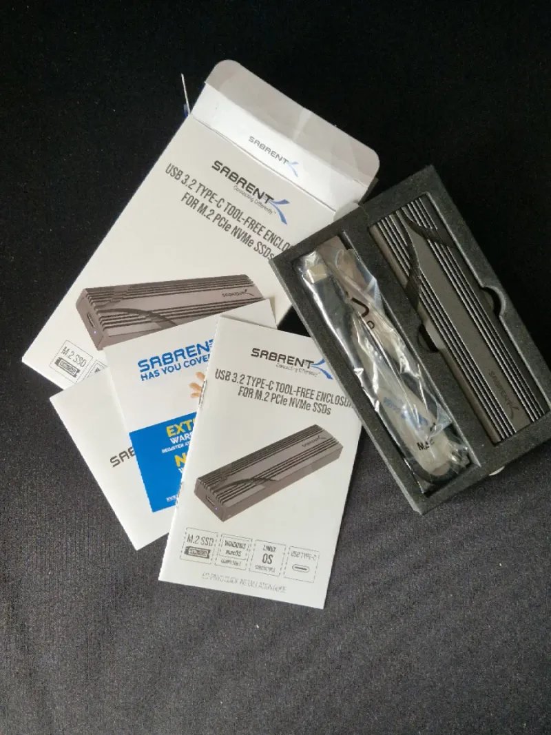 Carcasa USB-C Sabrent para SSD M.2 NVMe