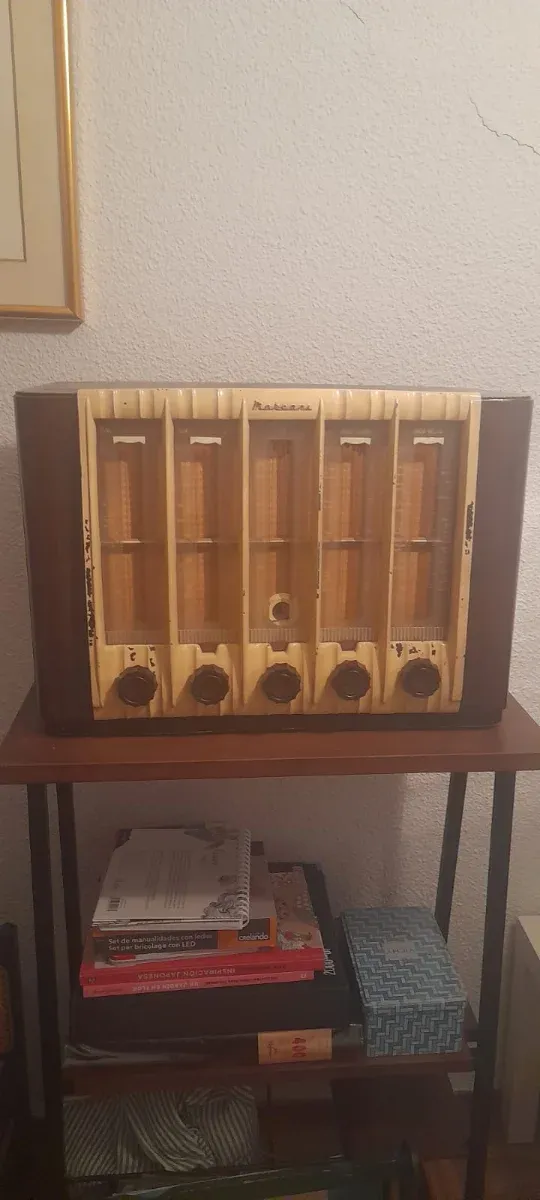 Radio Marconi Beige y Marrón afbeelding 2