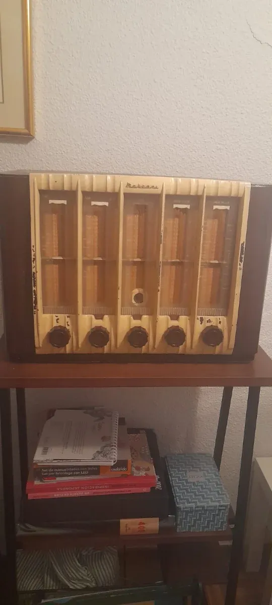 Radio Marconi Beige y Marrón afbeelding 3
