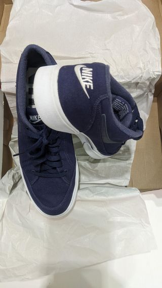 Zapatillas Nike Lona Azul Marino n 40. Nuevas