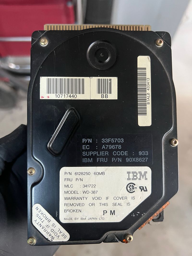 Disco Duro IBM 60MB WD-387