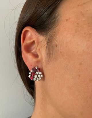 Conjunto Oro 18k Diamantes y Rubíes