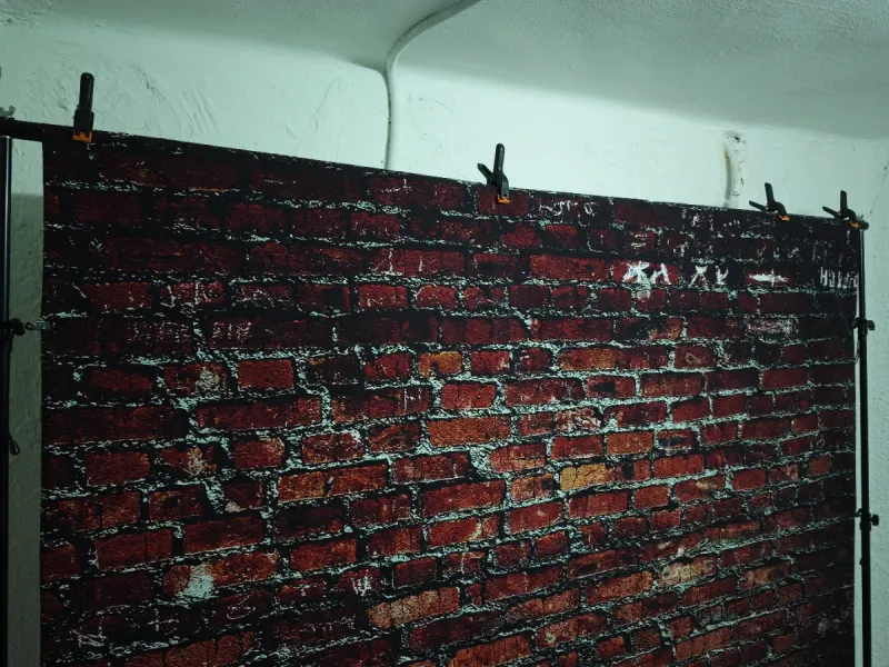 Soporte+Fondo fotográfico profesional efecto pared