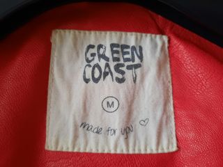 Cazadora Biker Roja GREEN COAST Talla M