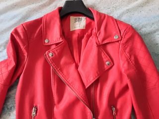 Cazadora Biker Roja GREEN COAST Talla M