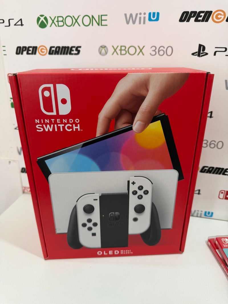 Nintendo Switch OLED + 2 Juegos afbeelding 2